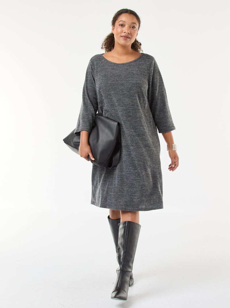 Robe pull 'Only Carmakoma' Gris - Kiabi