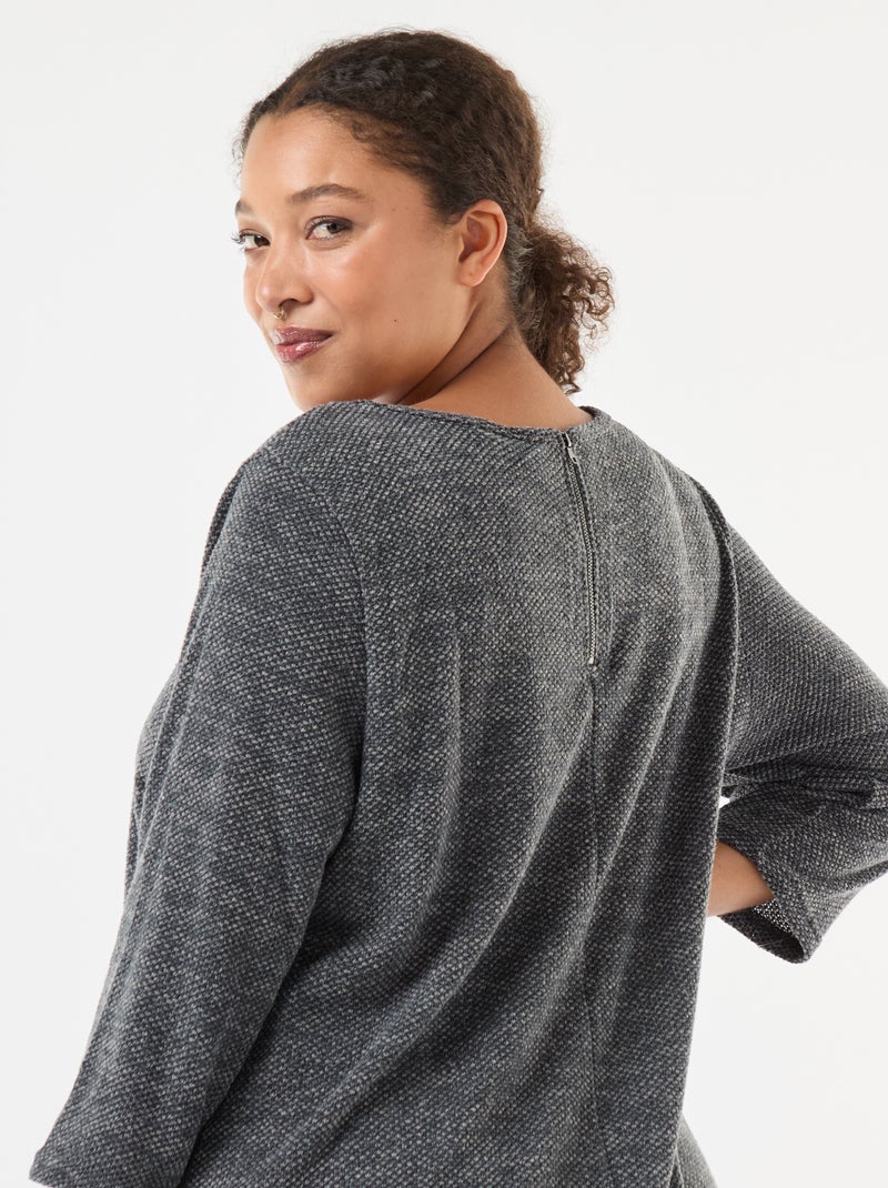 Robe pull 'Only Carmakoma' Gris - Kiabi