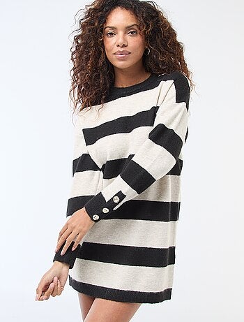 Robe pull rayée