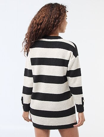 Robe pull rayée
