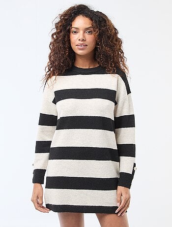 Robe pull rayée