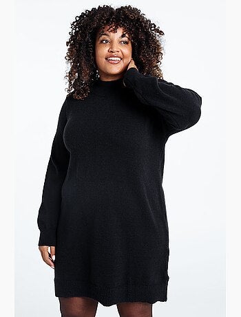 Robe pull unie PAPRIKA