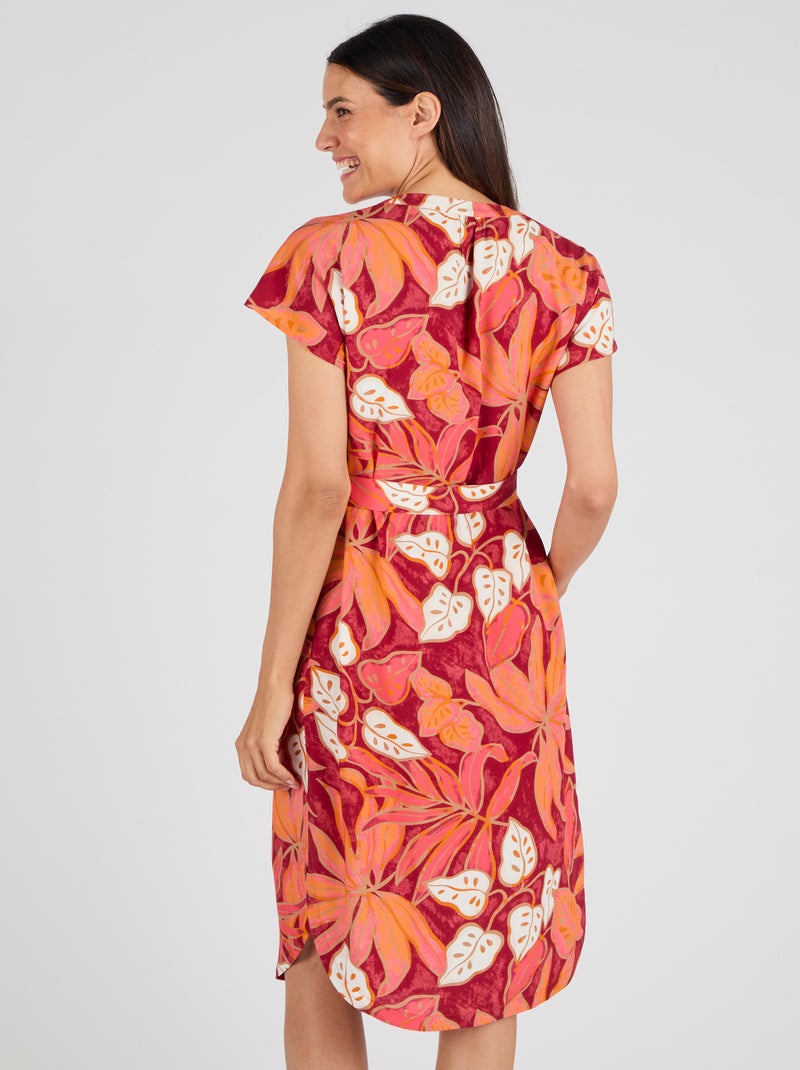 Robe pure viscose Climatyl - Damart Rouge - Kiabi