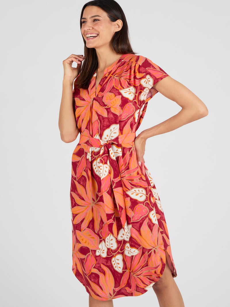 Robe pure viscose Climatyl - Damart Rouge - Kiabi