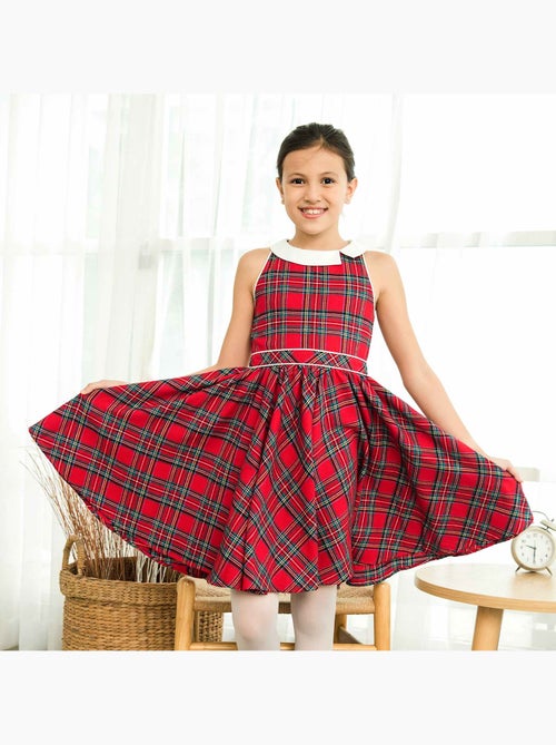 Robe Qui Tourne  à Carreaux Tartan   HEPBURN - La Faute à Voltaire - Kiabi