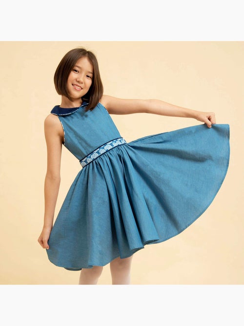 Robe Qui Tourne   à Col Claudine  HEPBURN - La Faute à Voltaire - Kiabi