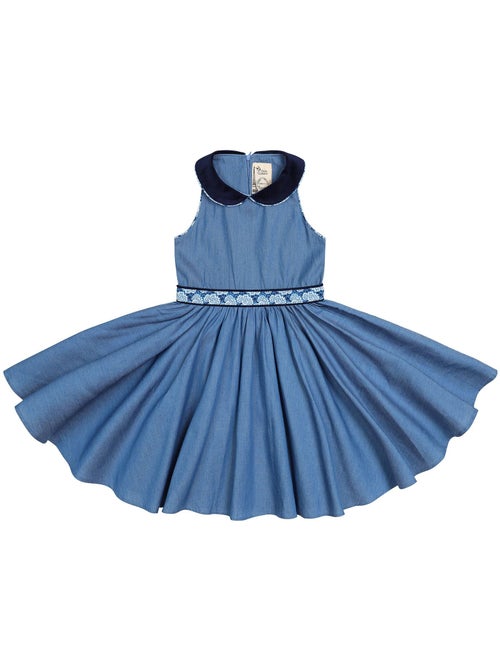 Robe Qui Tourne   à Col Claudine  HEPBURN - La Faute à Voltaire - Kiabi