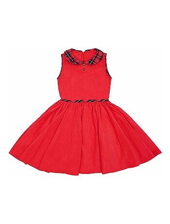 Robe Qui Tourne en Velours et Col Fleuri HEPBURN - La Faute à Voltaire