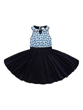 Robe Qui Tourne et Fleurie Liberty HEPBURN - La Faute à Voltaire