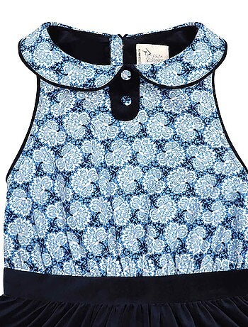 Robe Qui Tourne et Fleurie Liberty HEPBURN - La Faute à Voltaire