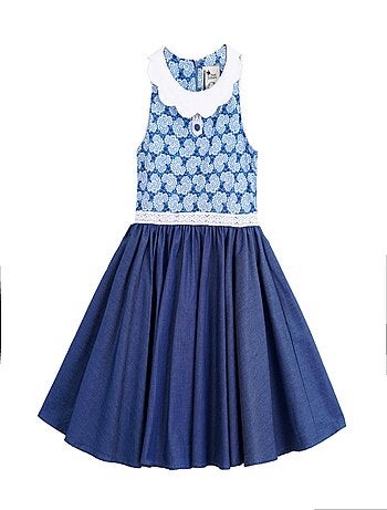 Robe Qui Tourne Été Fleurie Dentelle HEPBURN - La Faute à Voltaire