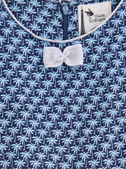 Robe Qui Tourne Été   Palmiers    HEPBURN - La Faute à Voltaire - Kiabi