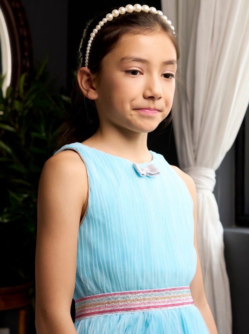 Robe Qui Tourne Fille   Ciel Paillettes  HEPBURN - 'LA FAUTE A VOLTAIRE' Bleu clair - Kiabi