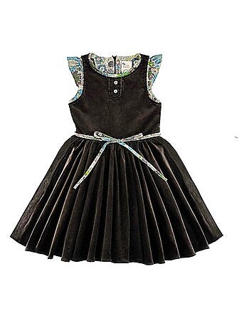 Robe Qui Tourne Hiver en Velours HEPBURN - La Faute à Voltaire