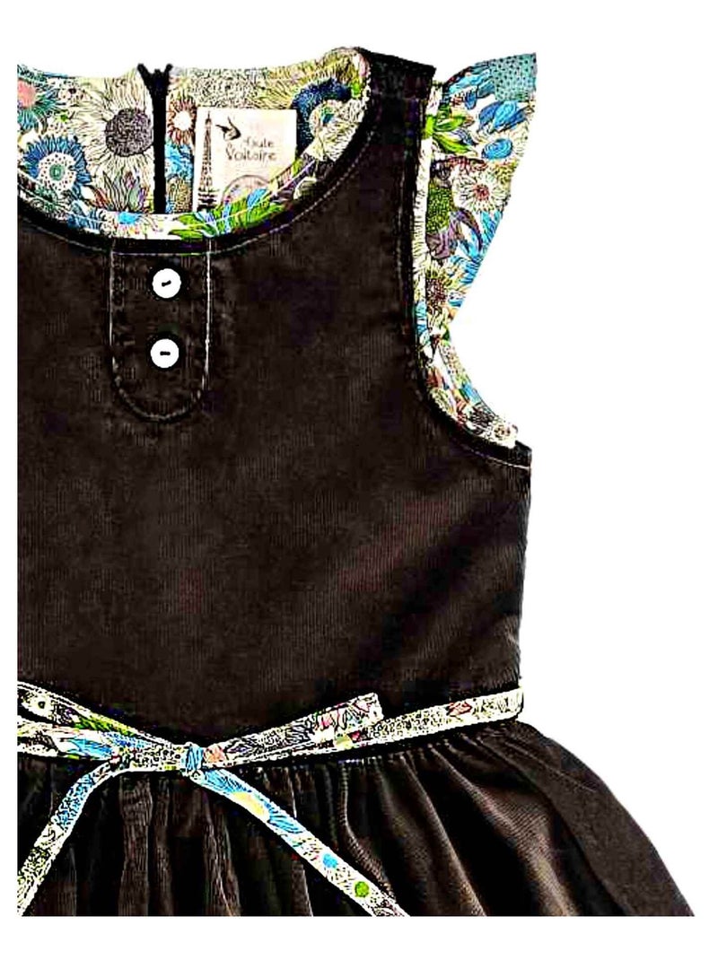 Robe Qui Tourne Hiver  en Velours   HEPBURN - La Faute à Voltaire Marron chocolat - Kiabi