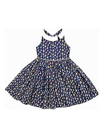 Robe Qui Tourne imprimé Voiliers HEPBURN - La Faute à Voltaire