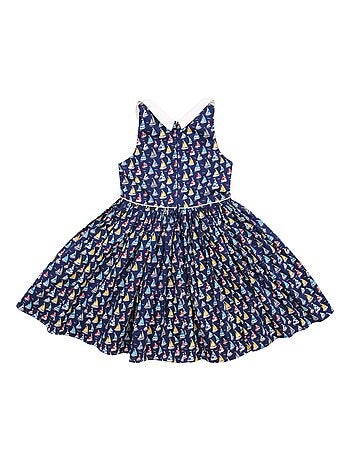 Robe Qui Tourne imprimé Voiliers HEPBURN - La Faute à Voltaire