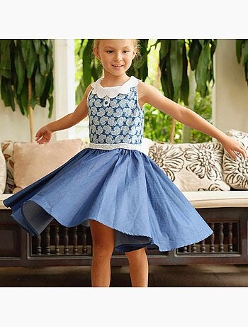 Robe Qui Tourne Liberty Col HEPBURN - La Faute à Voltaire