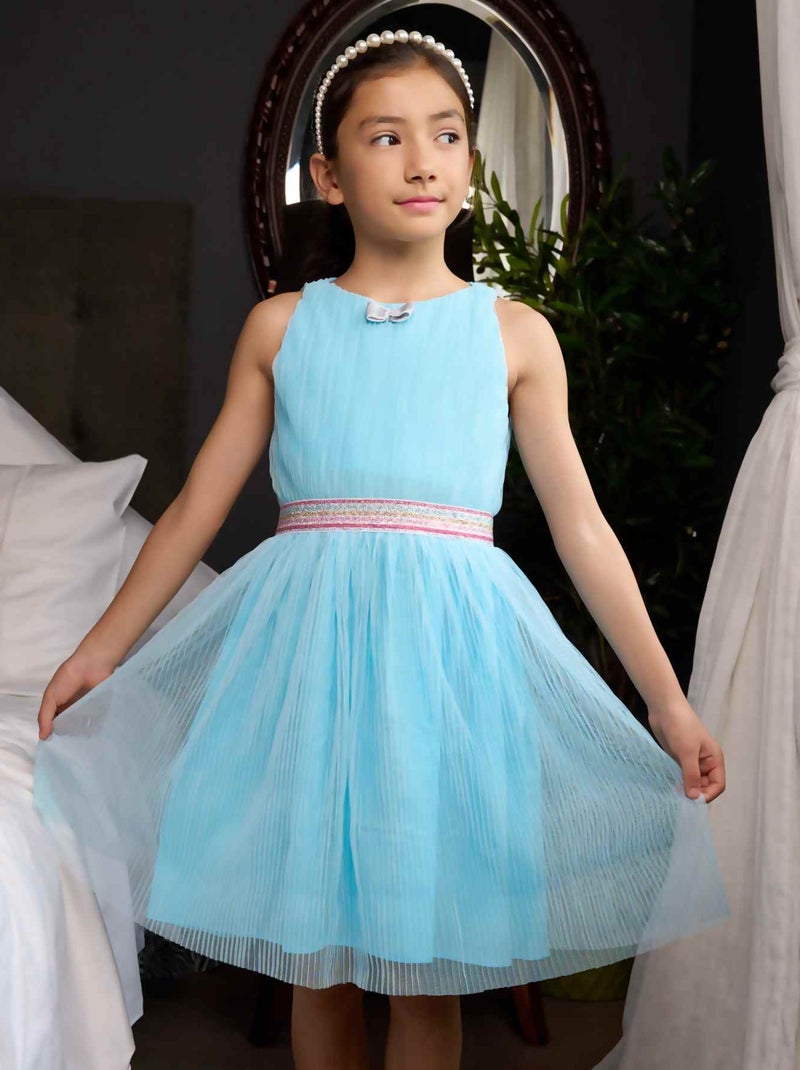 Robe Qui Tourne     Paillettes  HEPBURN - La Faute à Voltaire Bleu Argenté Bleu - Kiabi