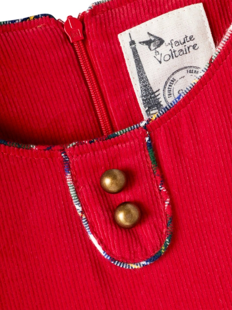 Robe Qui Tourne Velours    HEPBURN - La Faute à Voltaire Rouge - Kiabi