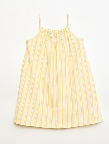 Robe rayée à bretelles