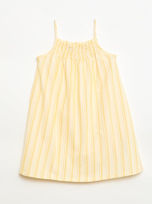 Robe rayée à bretelles - Kiabi