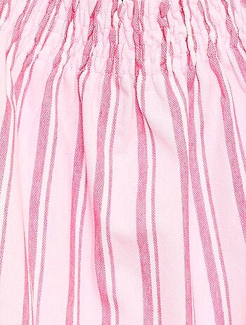 Robe rayée à bretelles