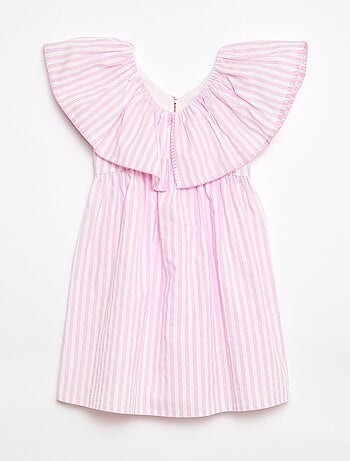 Robe rayée en coton