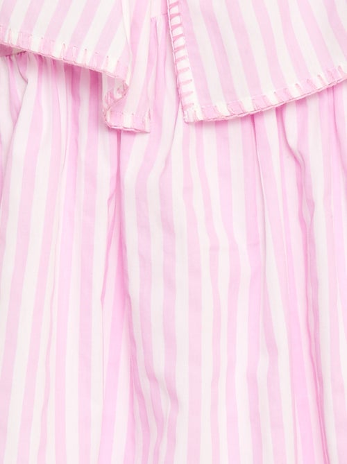 Robe rayée en coton - Kiabi