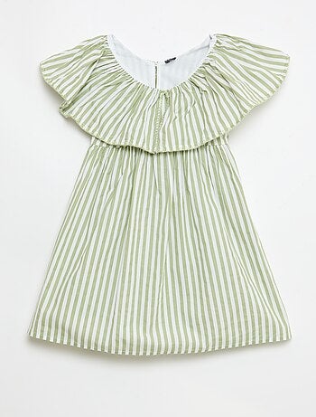 Robe rayée en coton