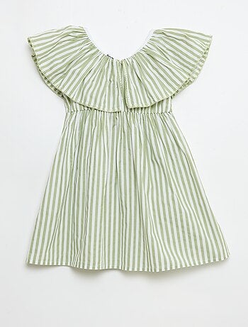 Robe rayée en coton