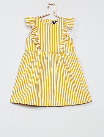 Robe tropicale en satin de coton