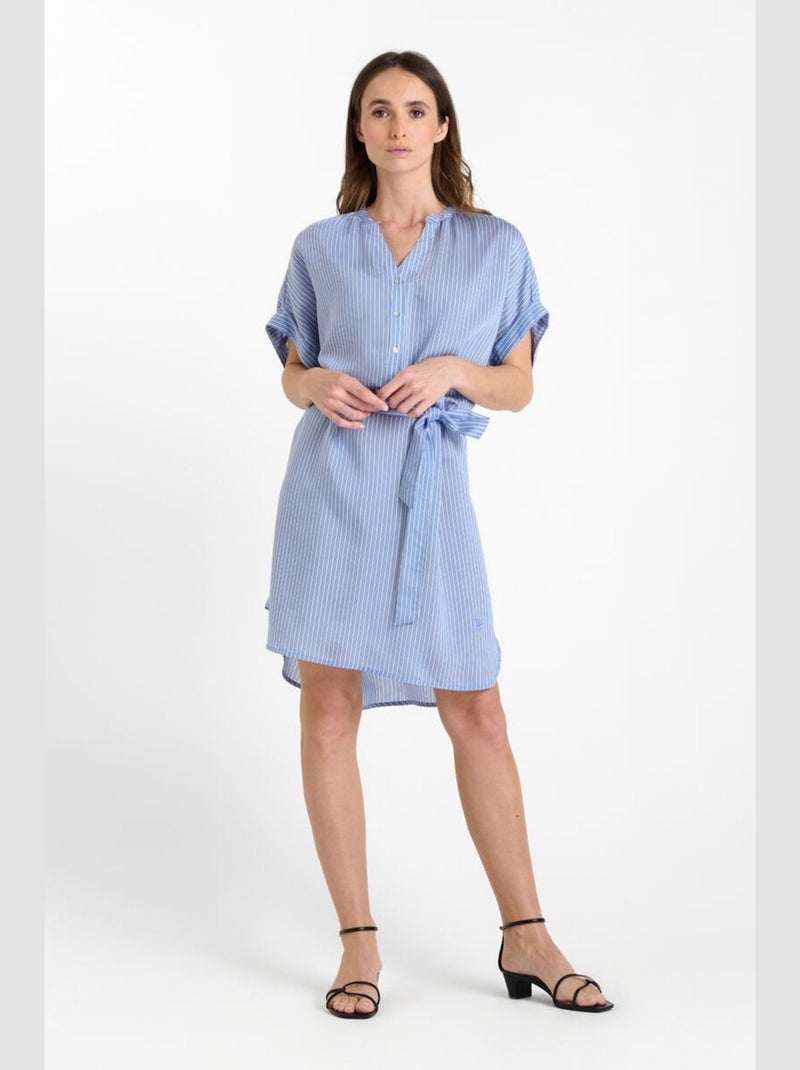 Robe REBECCA droite 'Le Temps Des Cerises' Bleu - Kiabi