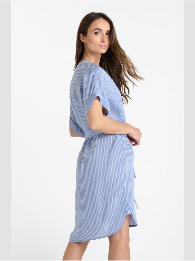 Robe REBECCA droite 'Le Temps Des Cerises' Bleu - Kiabi