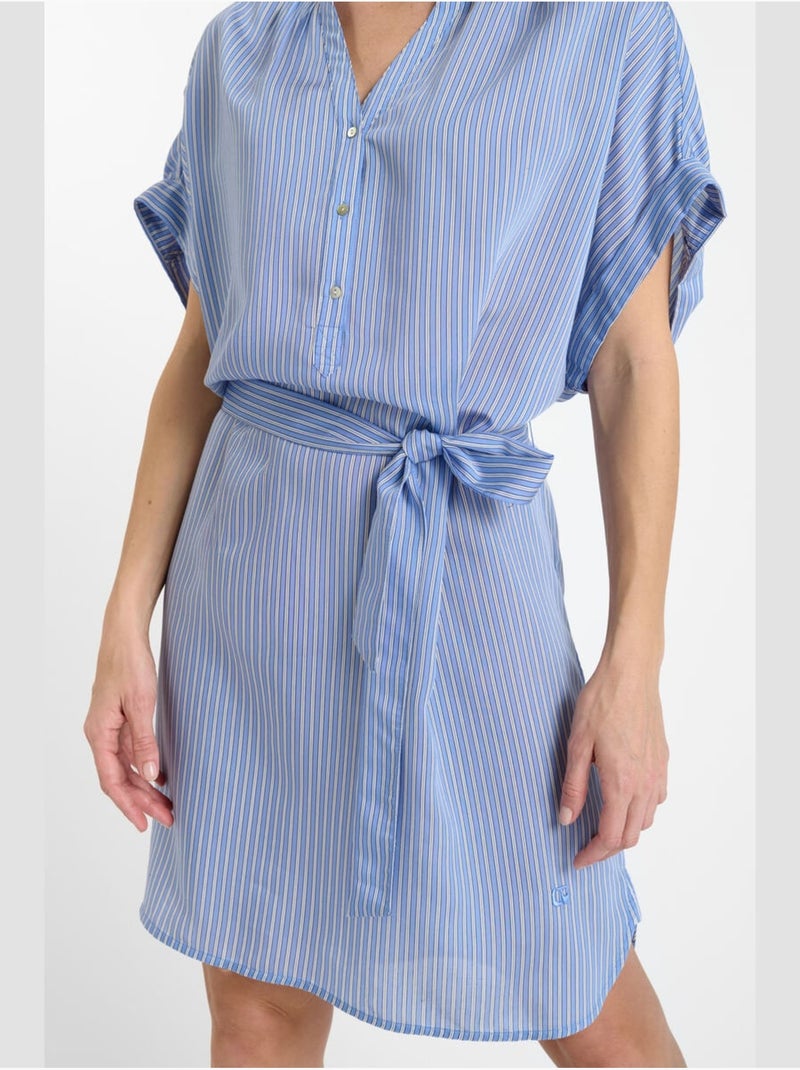 Robe REBECCA droite 'Le Temps Des Cerises' Bleu - Kiabi