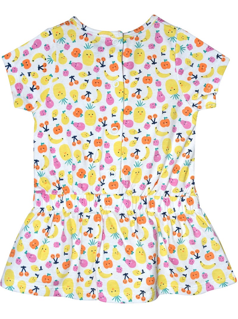ROBE REGINETTE MANCHES COURTES BEBE Blanc - Kiabi