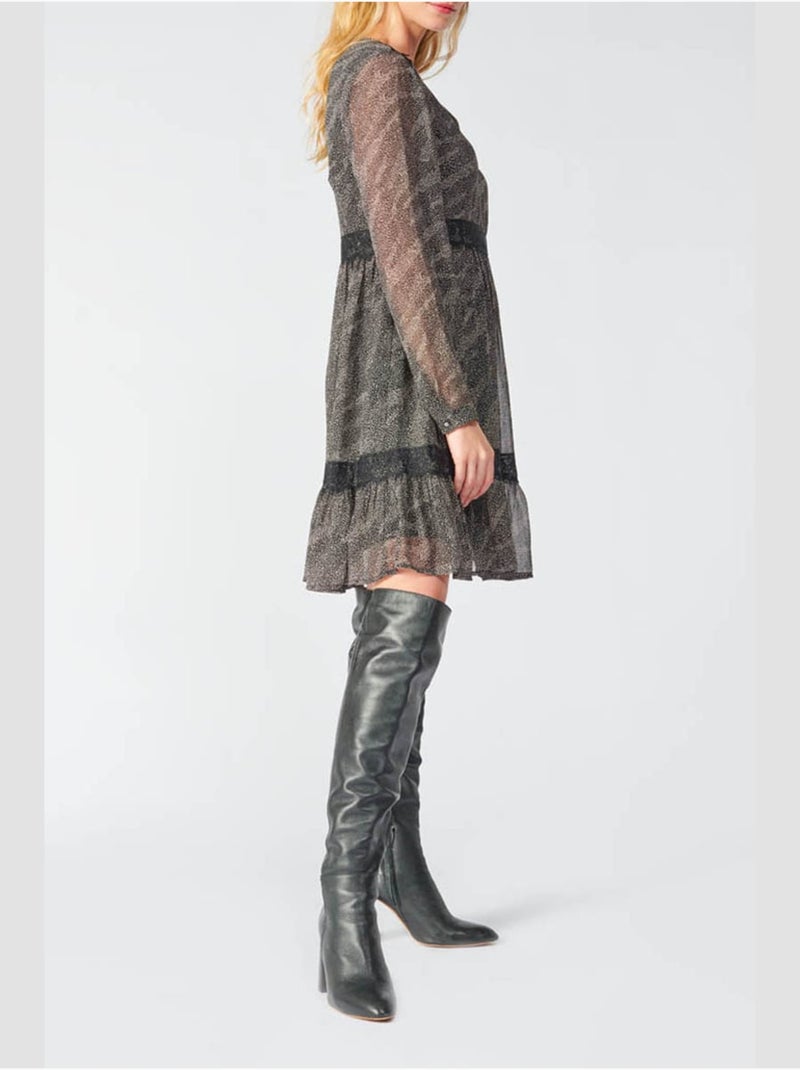 Robe RENA evasée, patineuse 'Le Temps Des Cerises' Noir - Kiabi