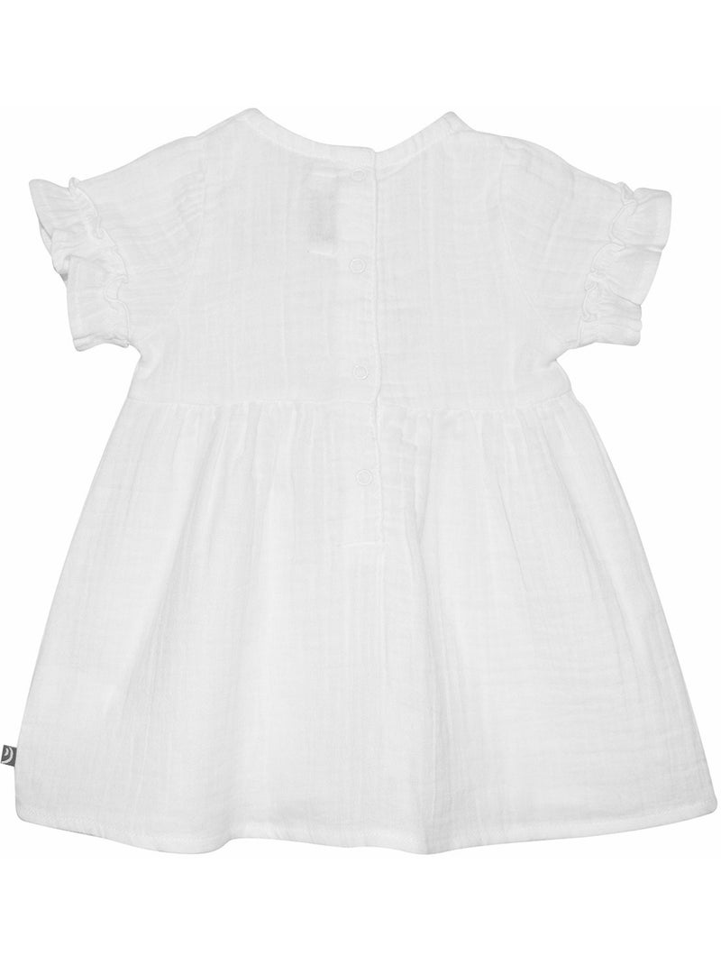 ROBE RENELLE MANCHES COURTES BEBE Blanc - Kiabi