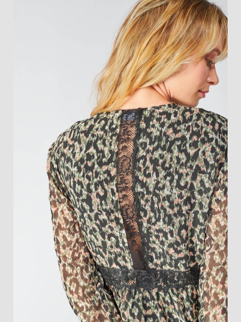 Robe REVE droite 'Le Temps Des Cerises' Vert - Kiabi