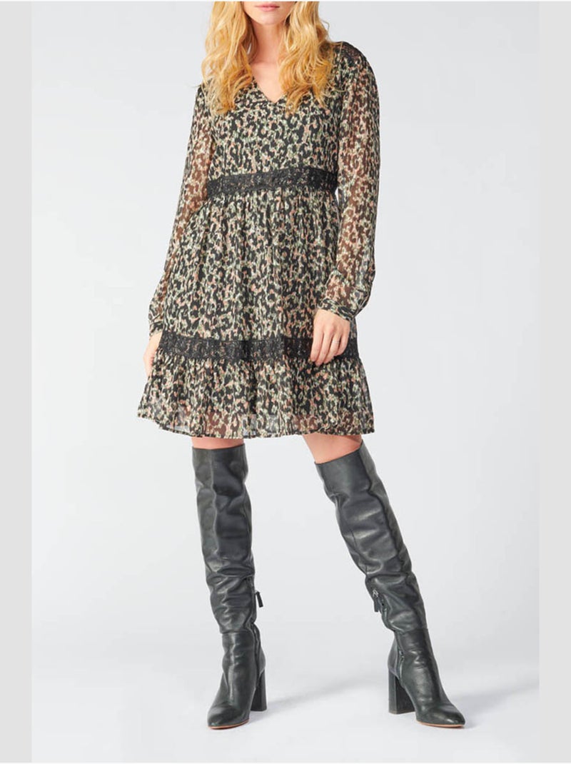 Robe REVE droite 'Le Temps Des Cerises' Vert - Kiabi