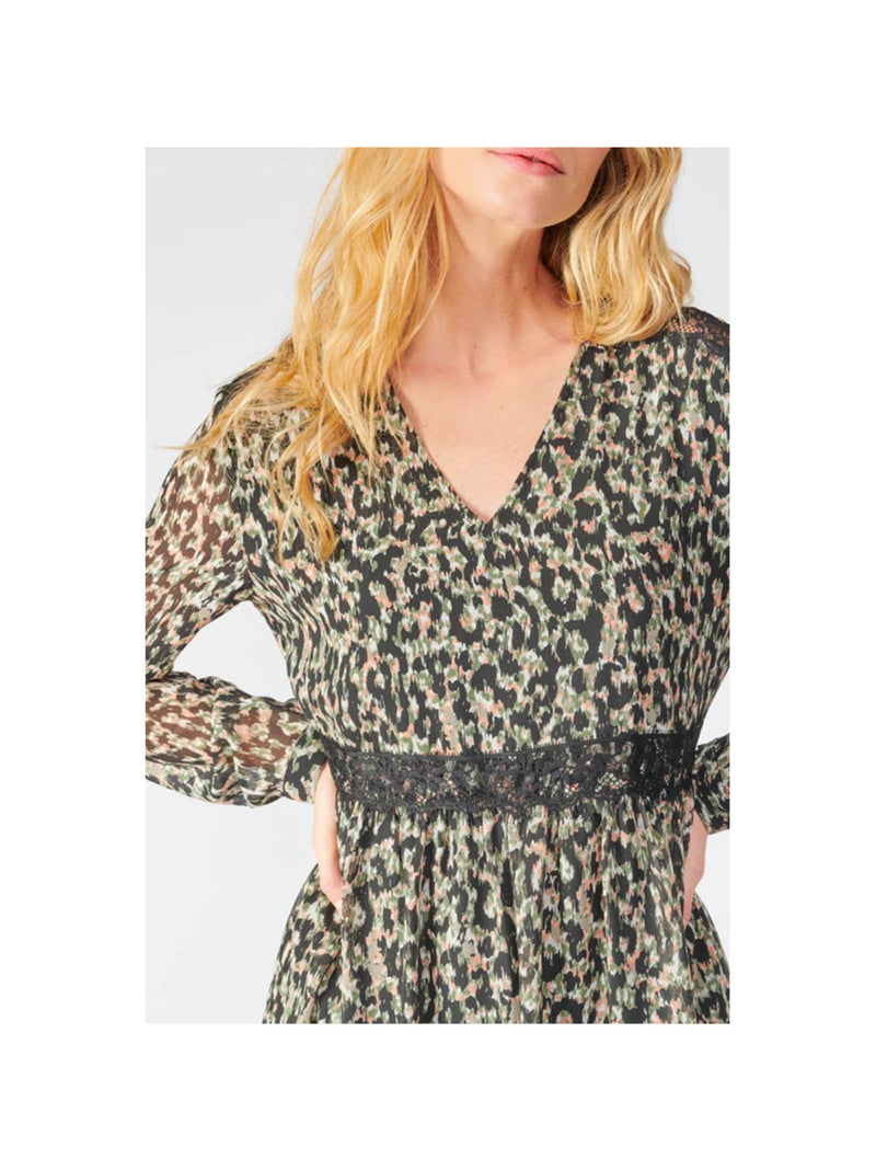 Robe REVE droite 'Le Temps Des Cerises' Vert - Kiabi