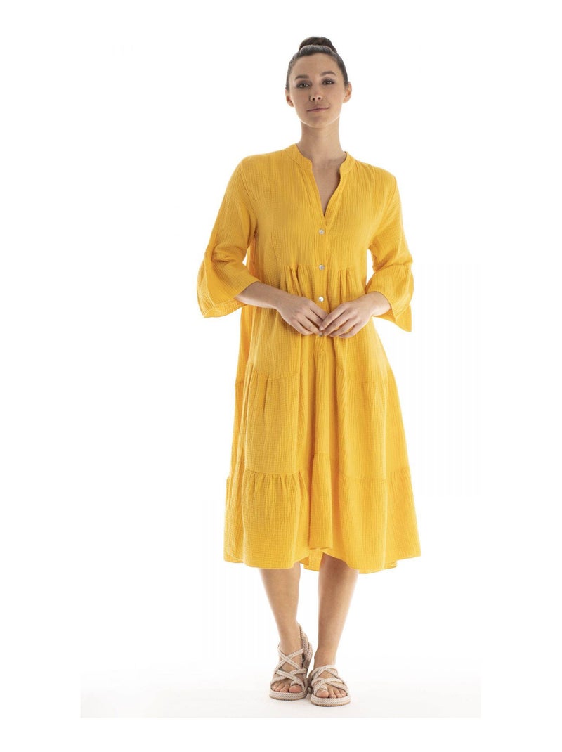 Robe  RINA - Gérard Pasquier Jaune - Kiabi