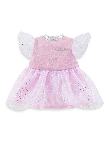 Robe Rose à Paillettes pour poupée ma Corolle