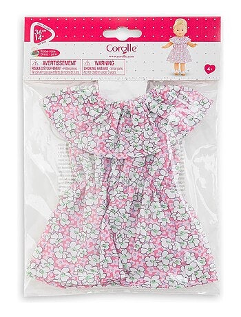 Robe Rose pour poupée ma Corolle