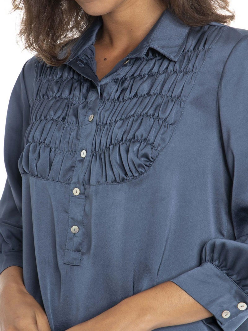 Robe ROSIE Bleu Robe chemise Bleu - Kiabi