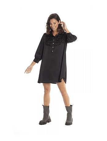 Robe ROSIE Noir Robe chemise