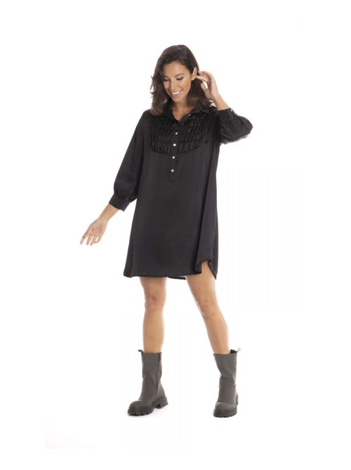 Robe ROSIE Noir Robe chemise - Kiabi
