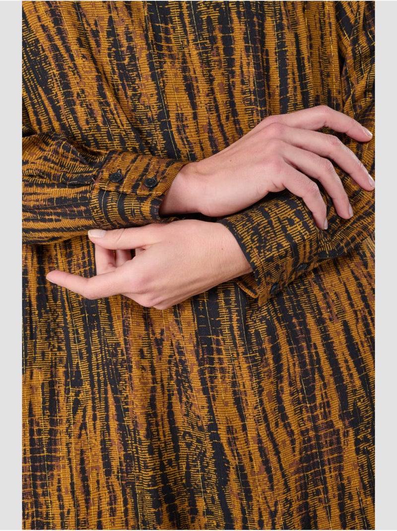 Robe roy droite 'le temps des cerises' Marron - Kiabi