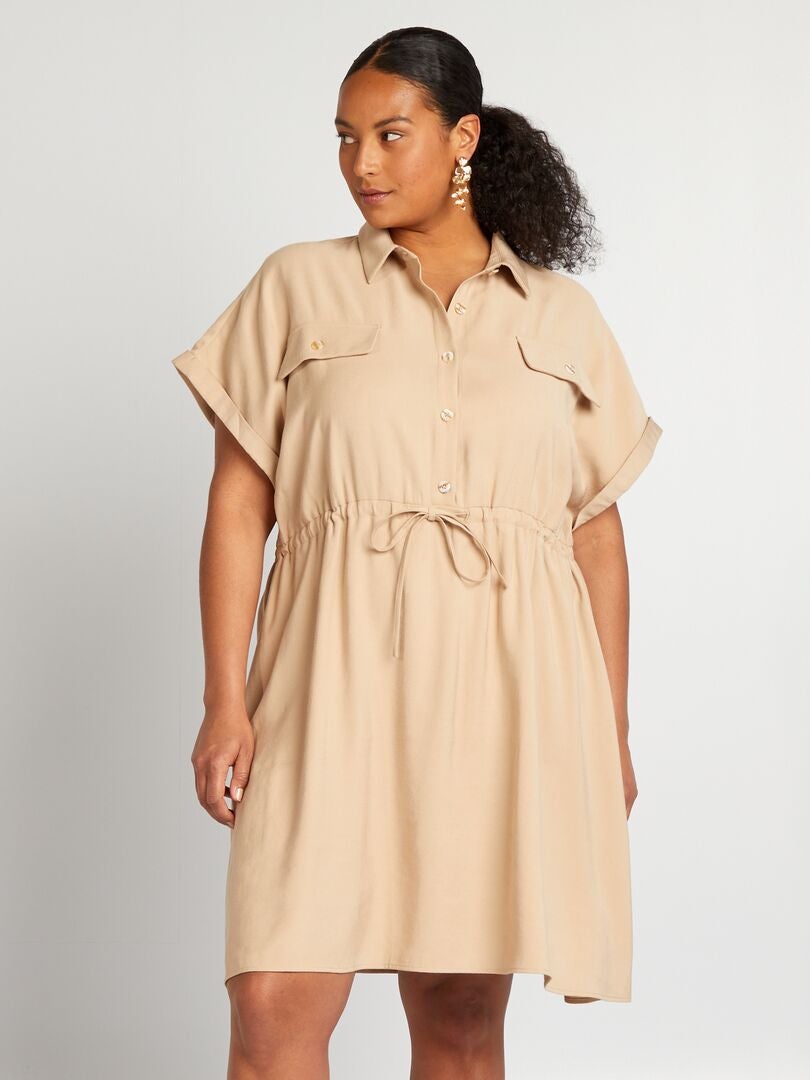 Robe saharienne grande taille sale