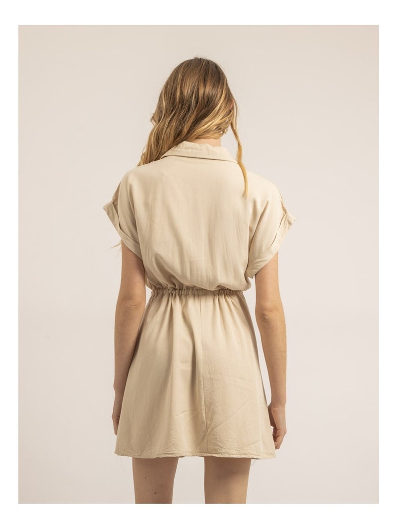 Robe saharienne IBELLE Beige - Kiabi